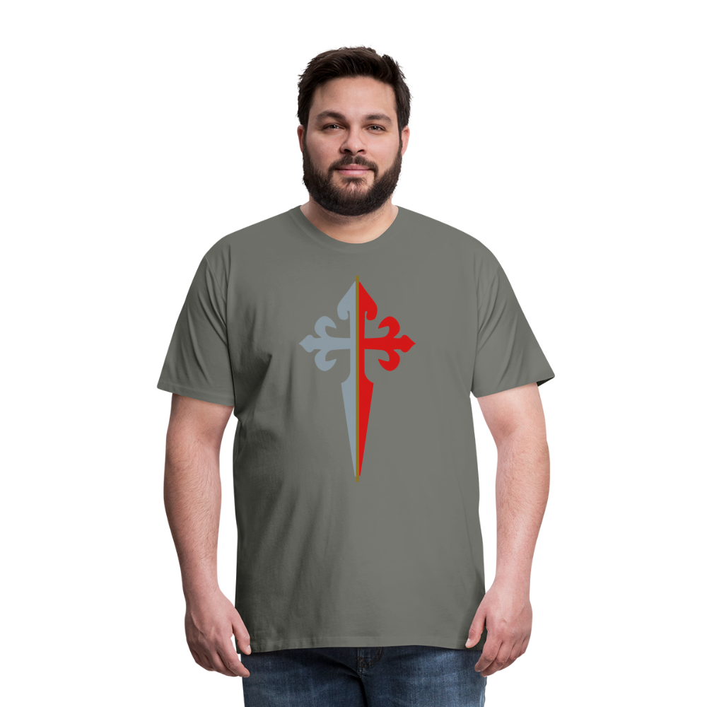 St James the Apostle Cross San Santiago Apostol Premium T-Shirt - asphalt gray