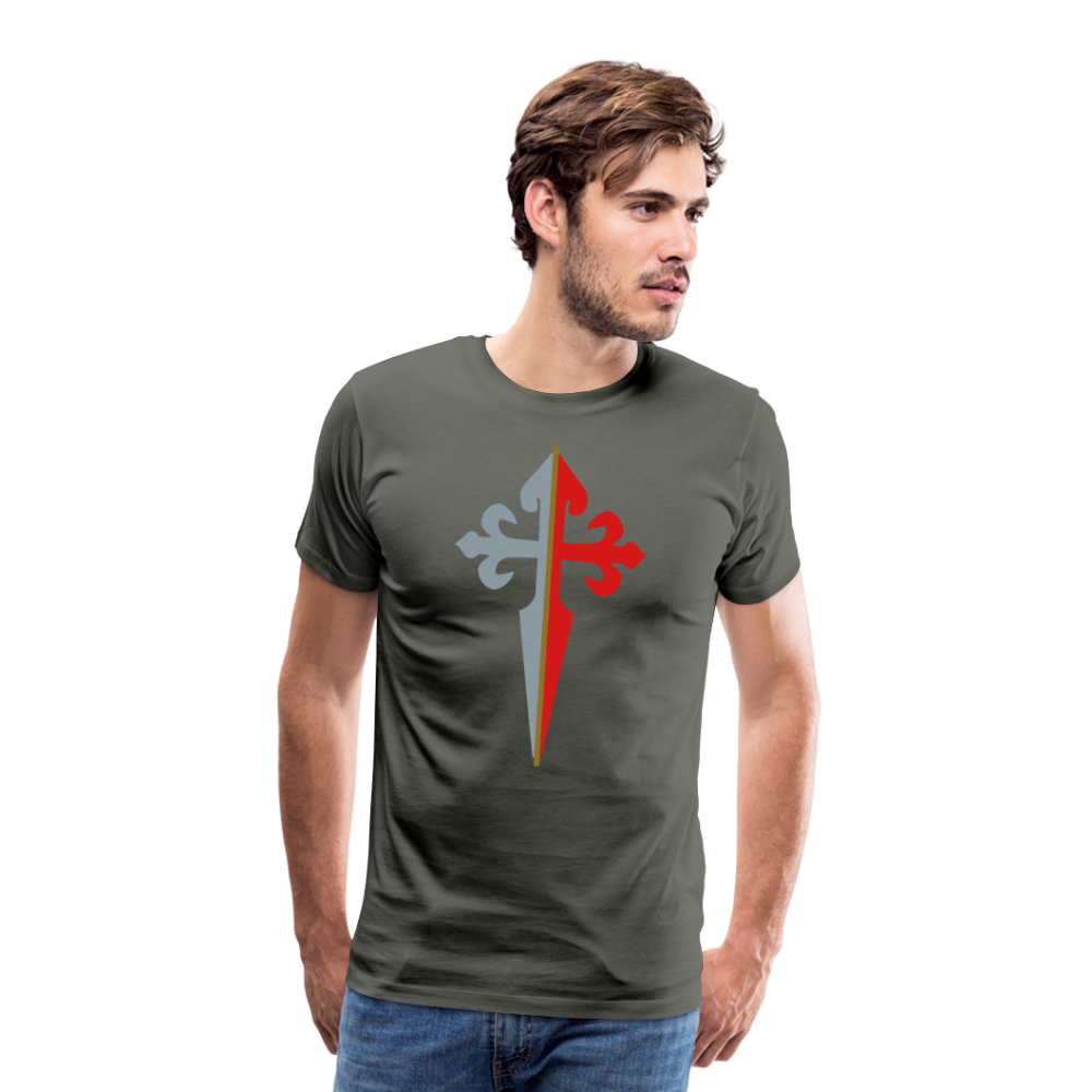 St James the Apostle Cross San Santiago Apostol Premium T-Shirt - asphalt gray