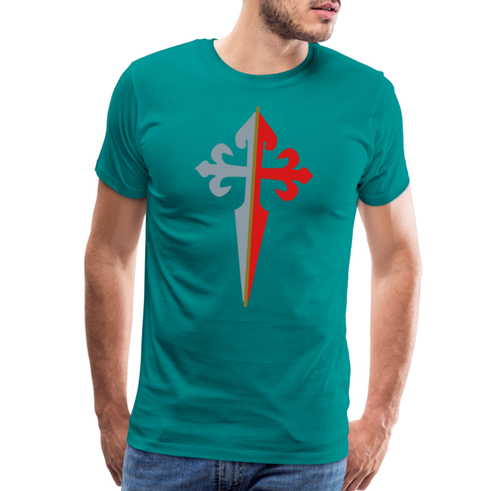 St James the Apostle Cross San Santiago Apostol Premium T-Shirt - teal
