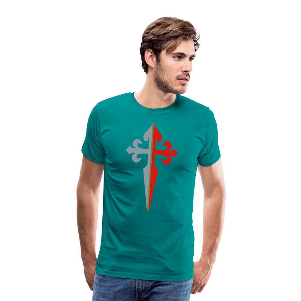 St James the Apostle Cross San Santiago Apostol Premium T-Shirt - teal