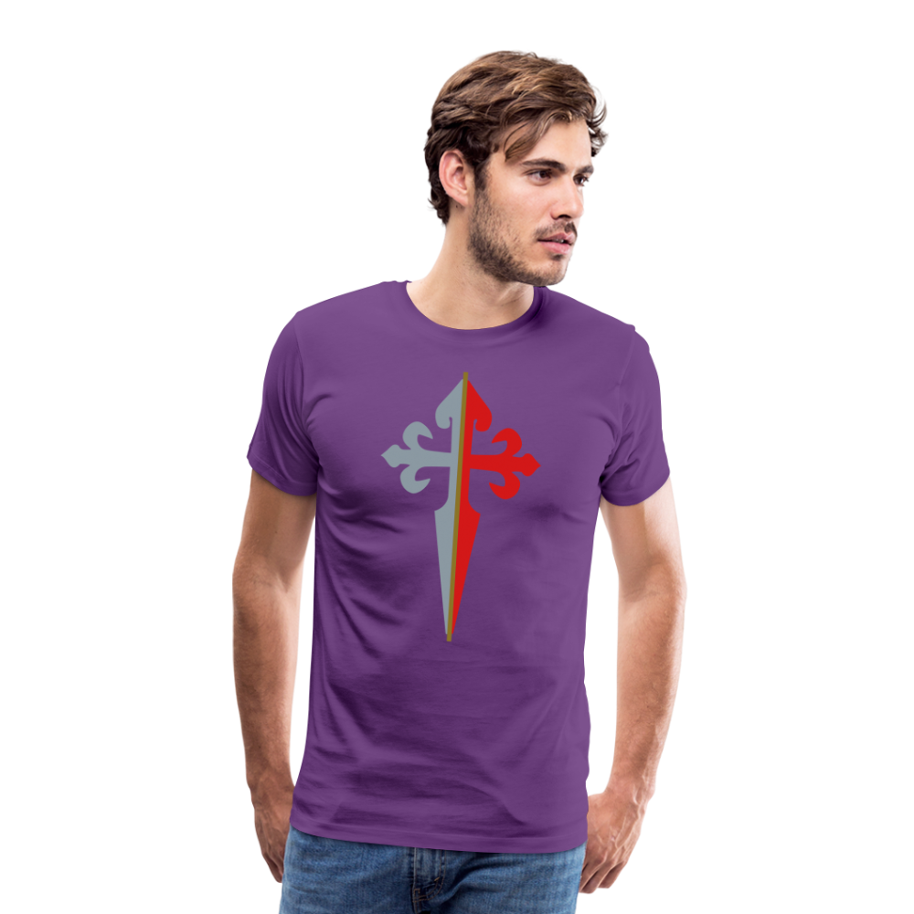 St James the Apostle Cross San Santiago Apostol Premium T-Shirt - purple