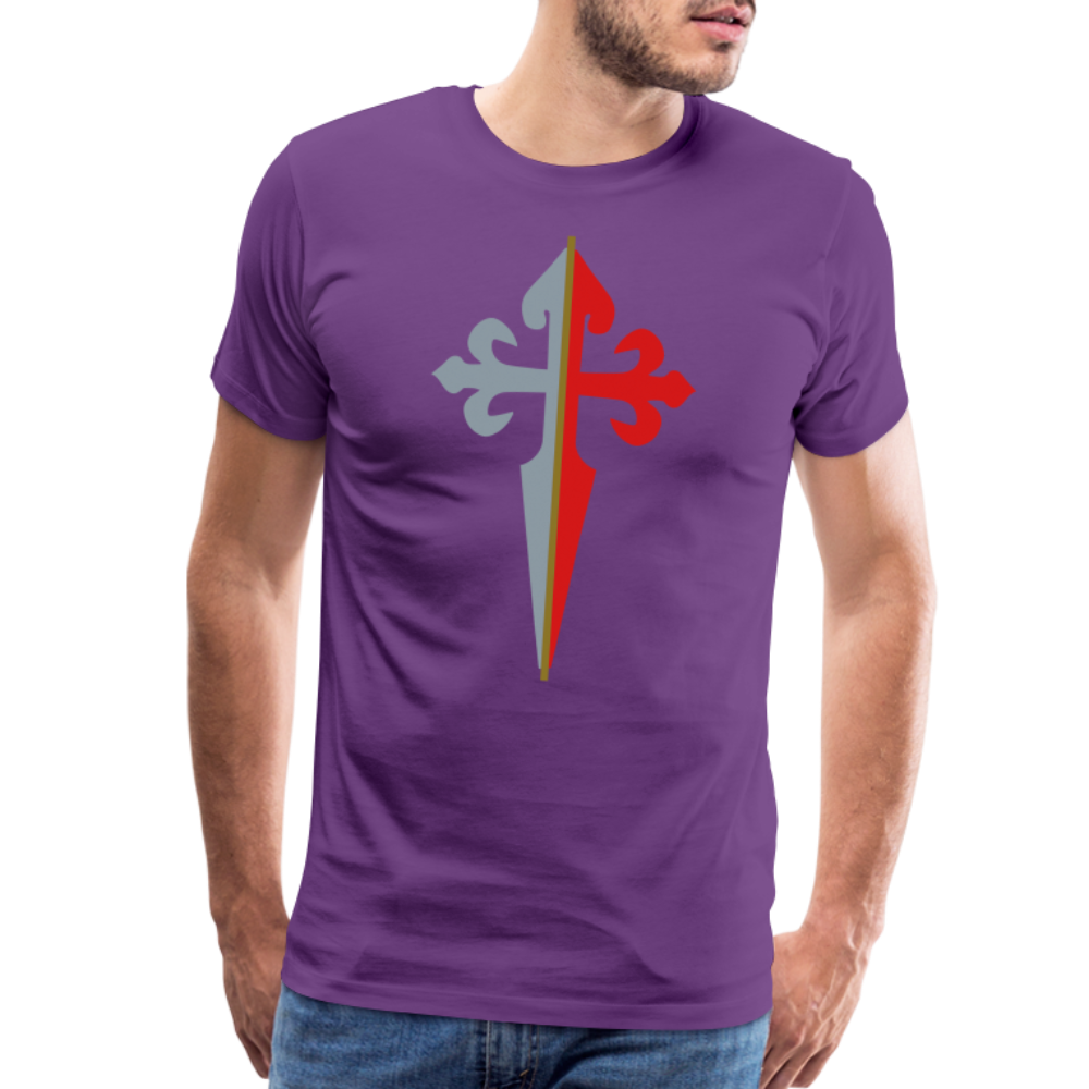 St James the Apostle Cross San Santiago Apostol Premium T-Shirt - purple