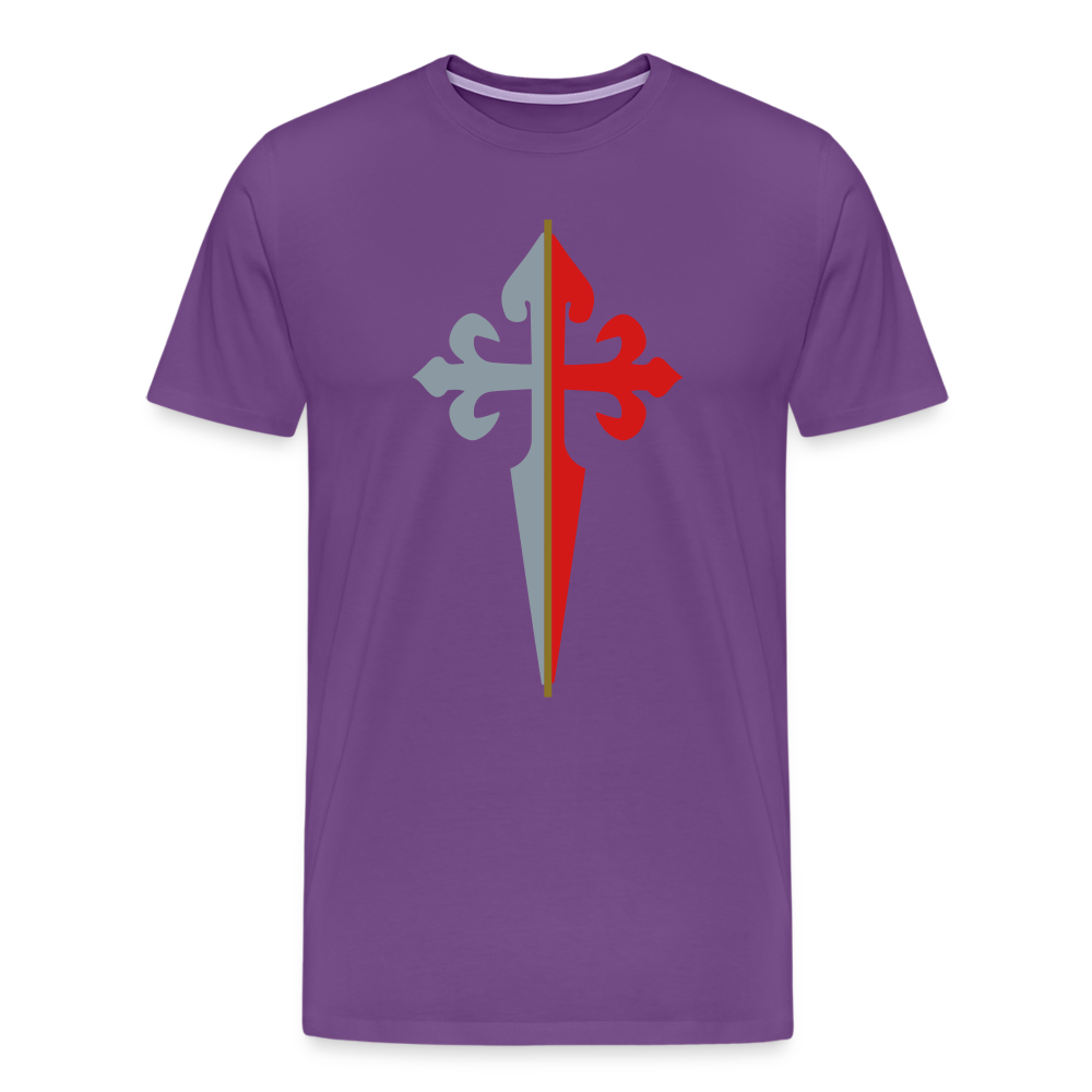 St James the Apostle Cross San Santiago Apostol Premium T-Shirt - purple