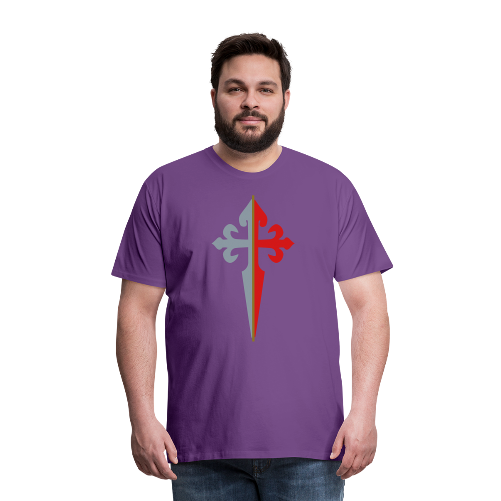 St James the Apostle Cross San Santiago Apostol Premium T-Shirt - purple