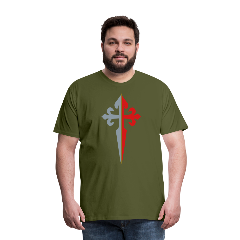 St James the Apostle Cross San Santiago Apostol Premium T-Shirt - olive green