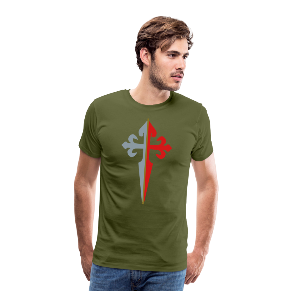 St James the Apostle Cross San Santiago Apostol Premium T-Shirt - olive green