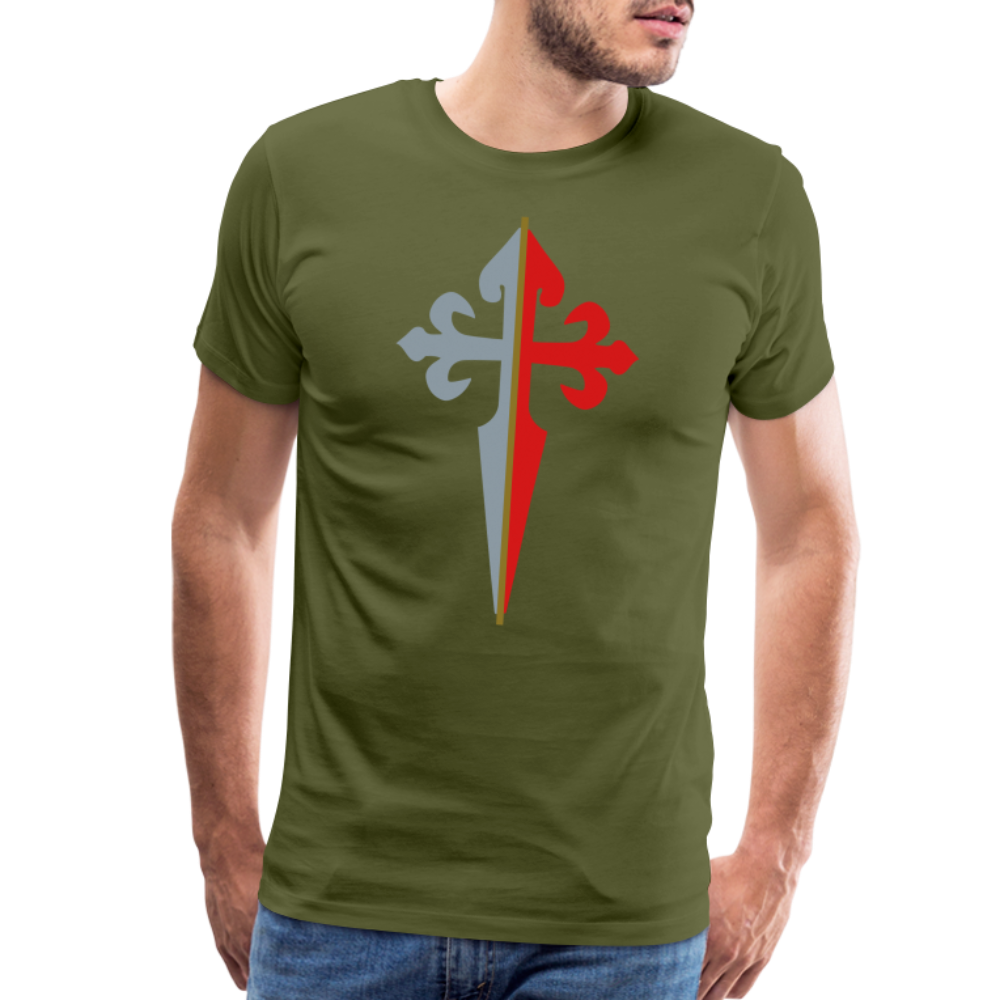 St James the Apostle Cross San Santiago Apostol Premium T-Shirt - olive green