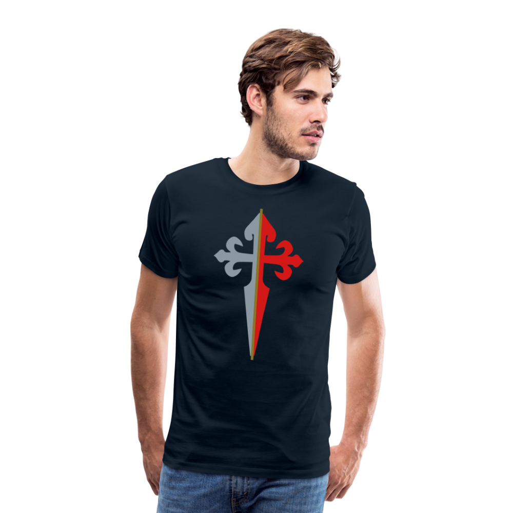 St James the Apostle Cross San Santiago Apostol Premium T-Shirt - deep navy