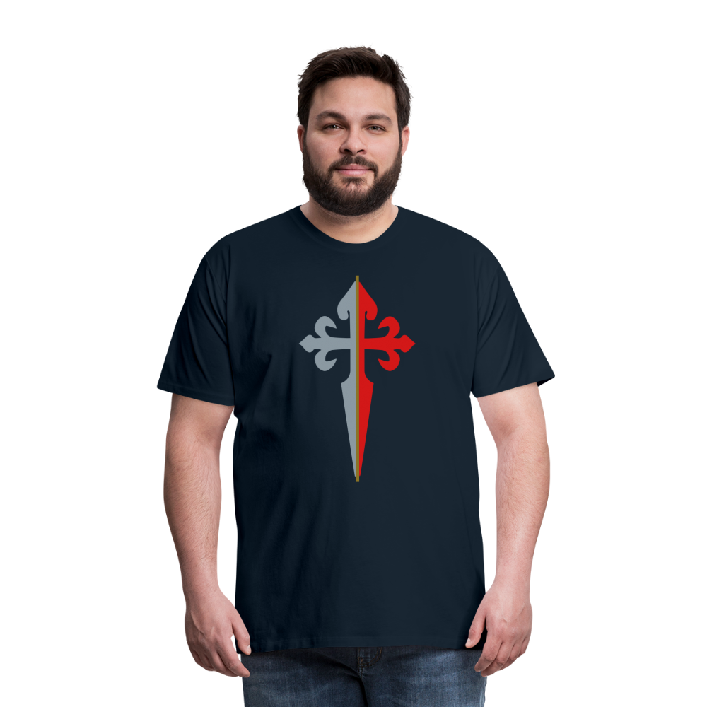 St James the Apostle Cross San Santiago Apostol Premium T-Shirt - deep navy
