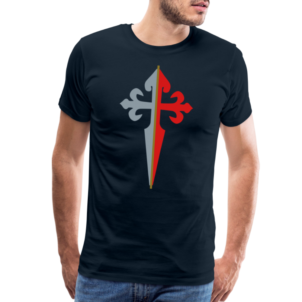 St James the Apostle Cross San Santiago Apostol Premium T-Shirt - deep navy