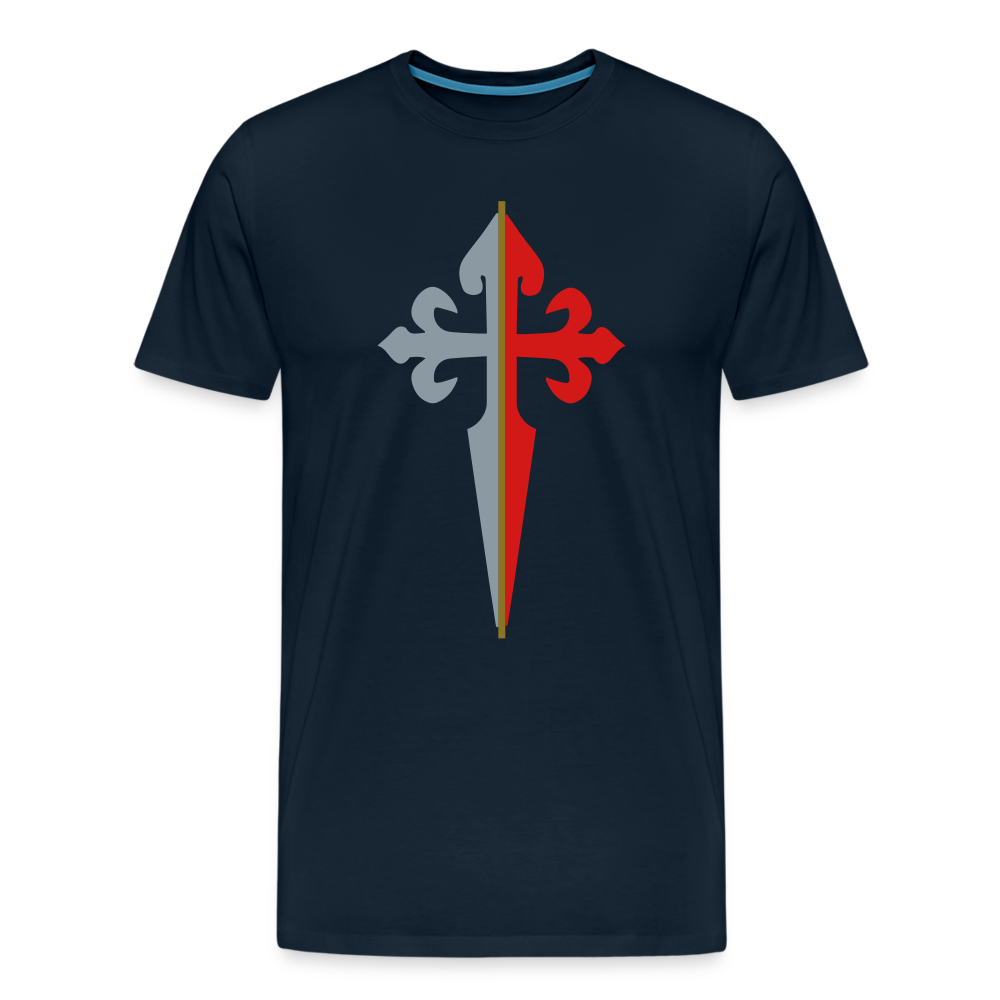 St James the Apostle Cross San Santiago Apostol Premium T-Shirt - deep navy