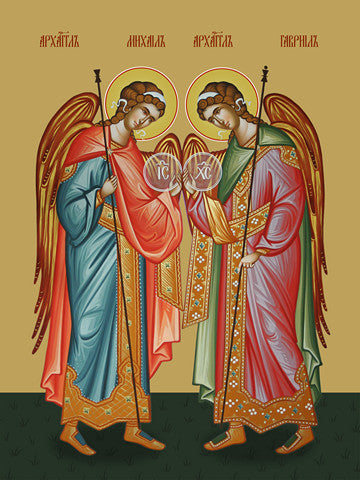 Pearl Print - Gabriel and Michael, archangels