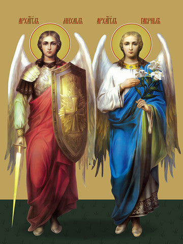 Pearl Print - Gabriel and Michael, archangels