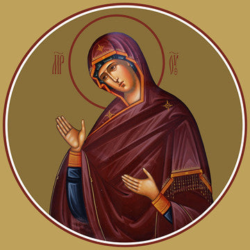 Pearl Print - Annunciation, Most Holy Theotokos (for iconostasis)