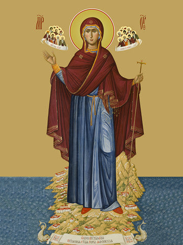 Pearl Print - Icon of the Mother of God Afonskaya