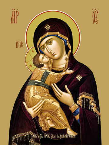 Pearl Print - Icon of the Mother of God - Vladimirskaya