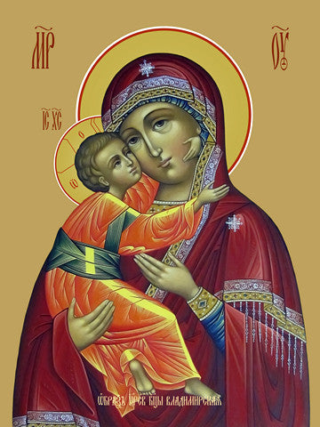 Pearl Print - Icon of the Mother of God - Vladimirskaya