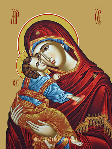 Pearl Print - Icon of the Mother of God - Vladimirskaya