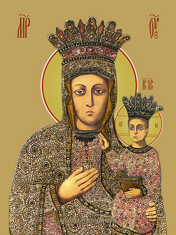 Pearl Print - Icon of the Mother of God - Goshevskaya