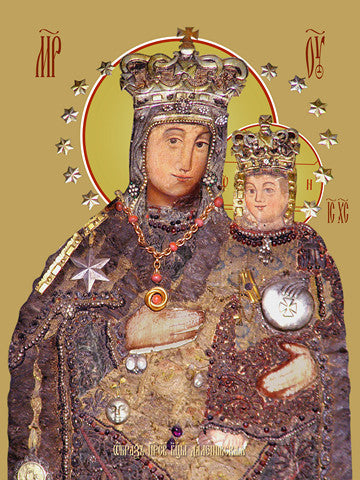 Pearl Print - Icon of the Mother of God - Daleshivskaya