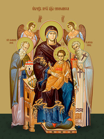 Pearl Print - Icon of the Mother of God - Economissa