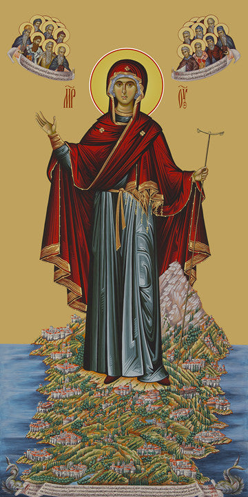 Pearl Print - Icon of the Mother of God Afonskaya