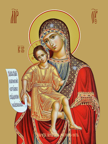 Pearl Print - Icon of the Mother of God - Dostoino Est
