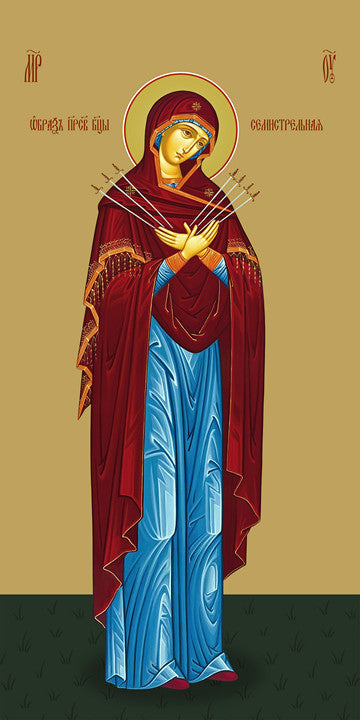 Pearl Print - Icon of the Mother of God - Seven Arrows
