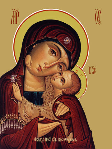 Pearl Print - Icon of the Mother of God - Kasperovskaya
