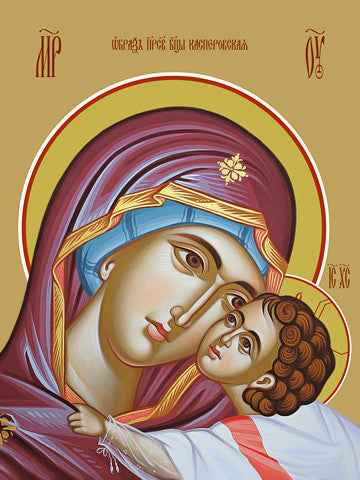 Pearl Print - Icon of the Mother of God - Kasperovskaya