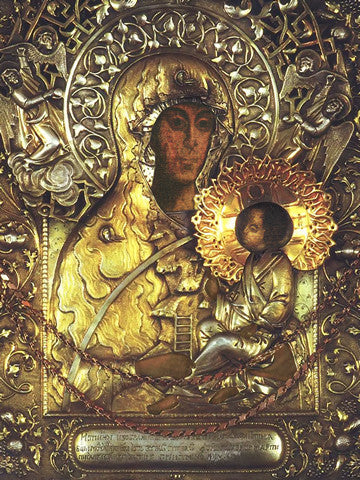 Pearl Print - Icon of the Mother of God - Molchenskaya