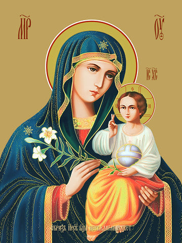 Pearl Print - Icon of the Mother of God - Unfading Color