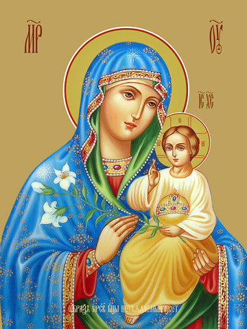 Pearl Print - Icon of the Mother of God - Unfading Color