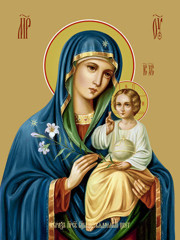 Pearl Print - Icon of the Mother of God - Unfading Color