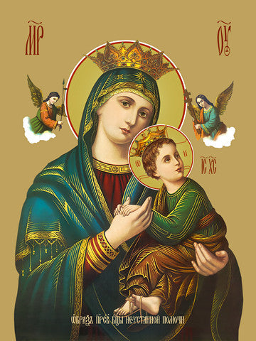 Pearl Print - Mother of God of relentless help ✠ Virgin of Perpetual Help