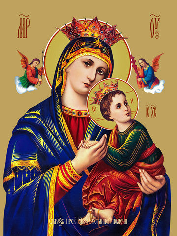 Pearl Print - Mother of God of relentless help ✠ Virgin of Perpetual Help