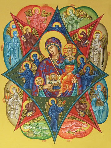 Pearl Print - Icon of the Mother of God - The Burning Bush