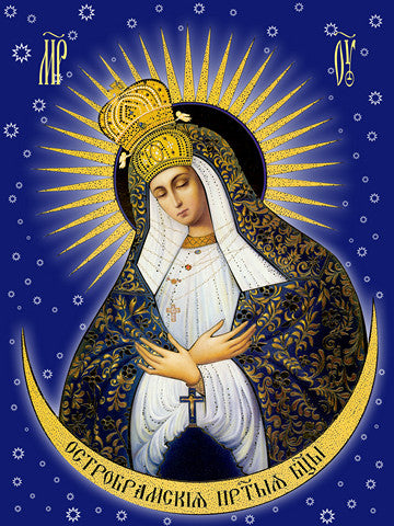 Pearl Print - Icon of the Mother of God - Ostrobramskaya