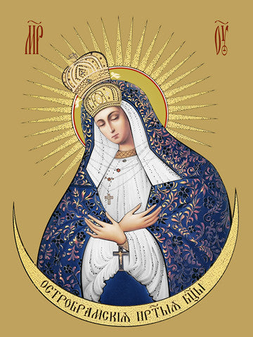 Pearl Print - Icon of the Mother of God - Ostrobramskaya