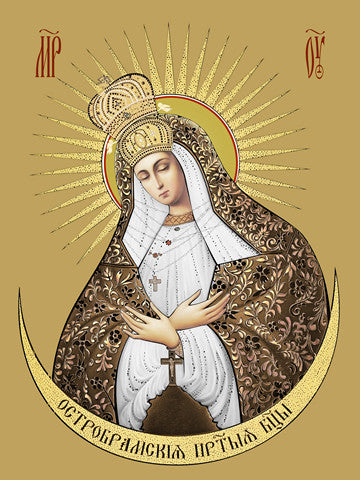 Pearl Print - Icon of the Mother of God - Ostrobramskaya