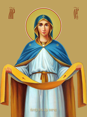 Pearl Print - Icon of the Mother of God - Pokrov