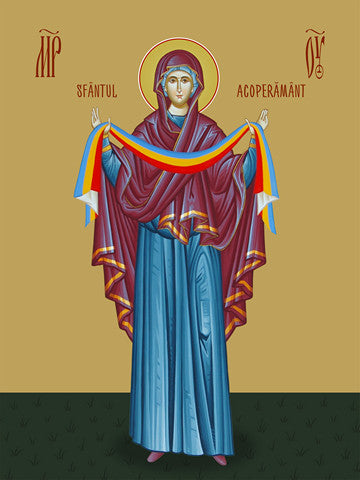 Pearl Print - Icon of the Mother of God - Pokrov