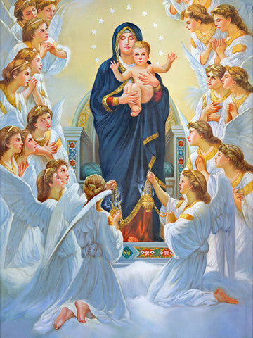 Pearl Print - Blessed Virgin Mary and Child