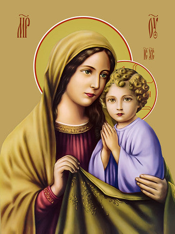 Pearl Print - Blessed Virgin Mary and Child