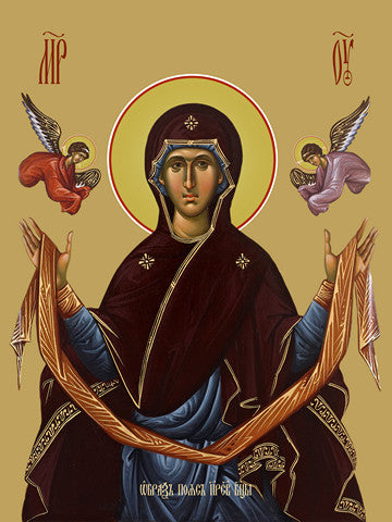 Pearl Print - Icon of the Mother of God - Holy Belt