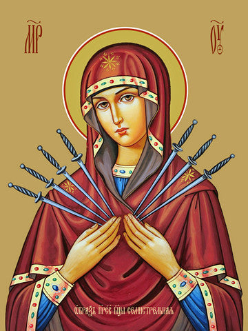 Pearl Print - Icon of the Mother of God - Seven Arrows