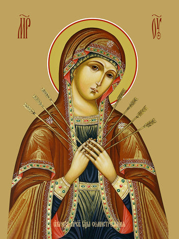 Pearl Print - Icon of the Mother of God - Seven Arrows