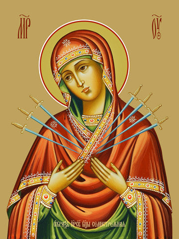 Pearl Print - Icon of the Mother of God - Seven Arrows