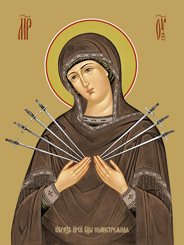 Pearl Print - Icon of the Mother of God - Seven Arrows