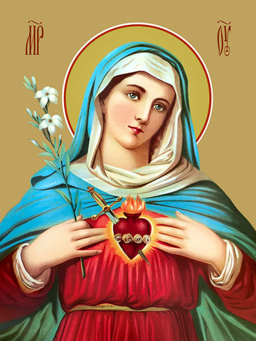 Pearl Print - Sacred Heart of Mary